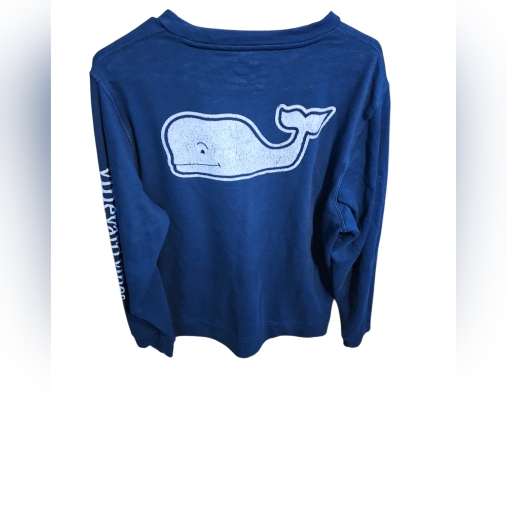 Vineyard Vines EUC Mens Medium Navy Long Sleeve Sweatshirt - Picture 2 of 2